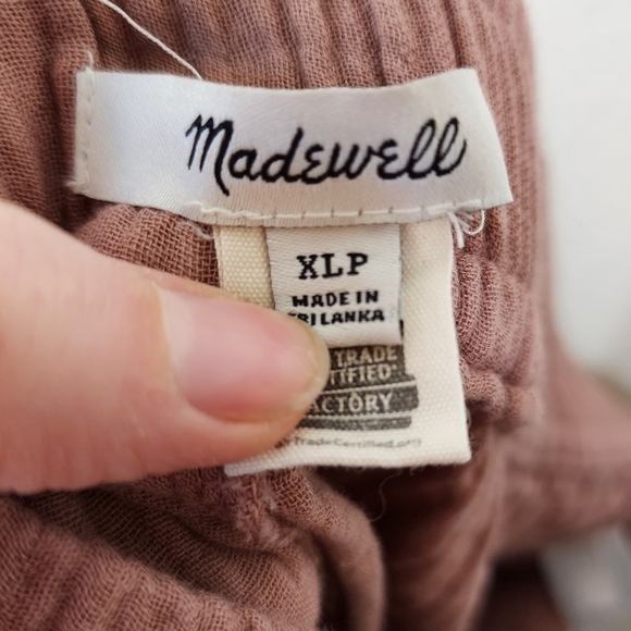 Madewell Dusty Rose Petite Lightspun Pull-On Balloon Pants XLP - Picture 4 of 5